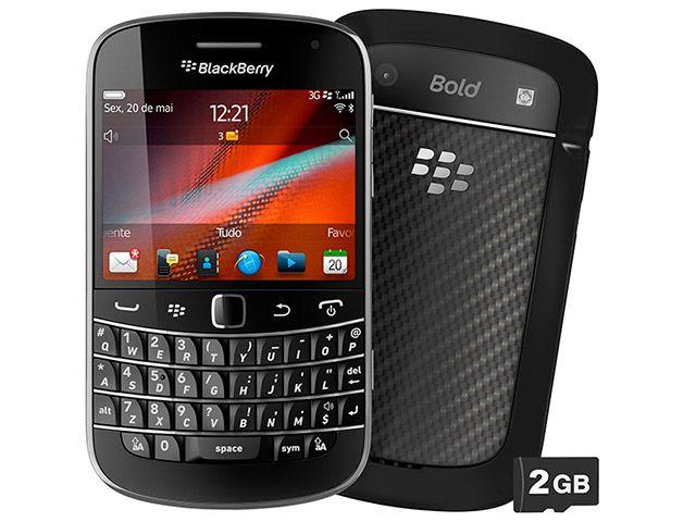 Smartphone 3G BlackBerry Touch 9900 Bold RIM - Câmera 5MP MP3 Wi